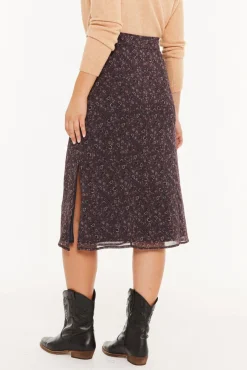 Mujer System Action Faldas>Falda midi estampado floral pequeño