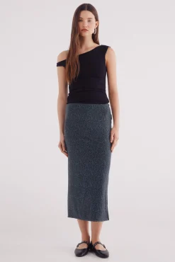 Mujer Springfield Faldas>Falda midi gasa estampada