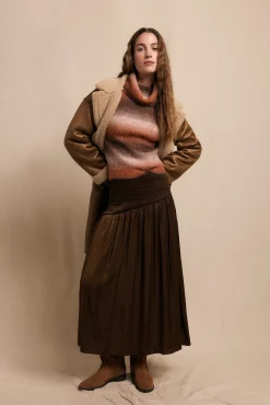 Mujer Slowlove Faldas>Falda midi satinada