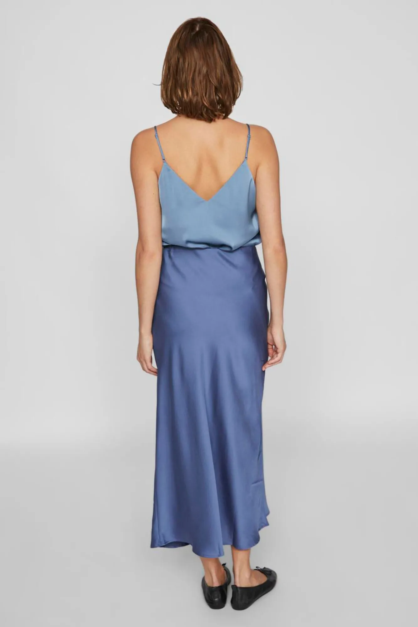 Mujer Vila Faldas>Falda midi satén