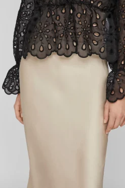 Mujer Vila Faldas>Falda midi satén