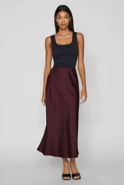 Mujer Vila Faldas>Falda midi satén