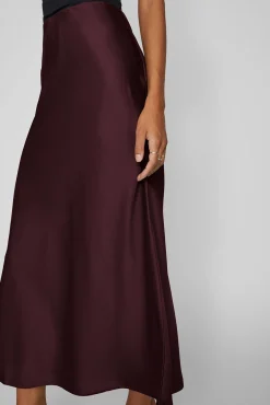 Mujer Vila Faldas>Falda midi satén