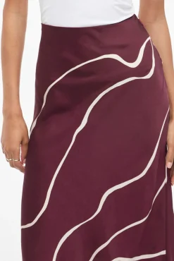 Mujer Vila Faldas>Falda midi satén