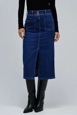 Mujer Salsa Jeans Faldas>Falda midi secret push in