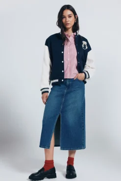 Mujer Springfield Faldas>Falda midi vaquera