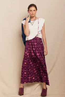 Mujer Slowlove Faldas>Falda mido estampada