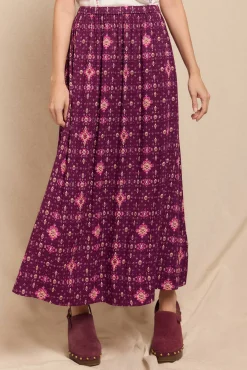 Mujer Slowlove Faldas>Falda mido estampada