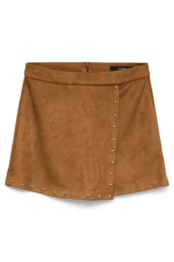 Mujer Vero Moda Faldas>Falda pantalón corta efecto ante