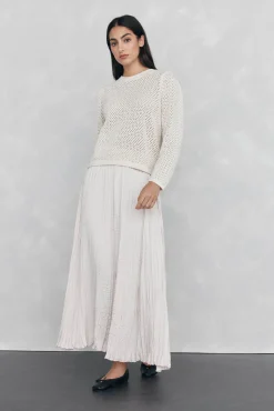 Mujer Pedro del Hierro Faldas>Falda plisada satinada