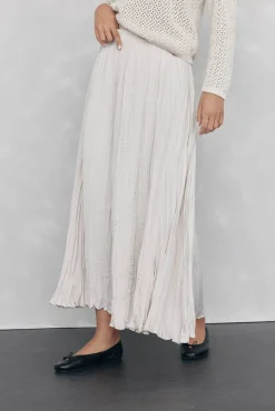 Mujer Pedro del Hierro Faldas>Falda plisada satinada