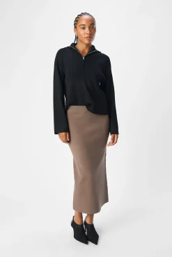 Mujer Object Faldas>Falda punto midi