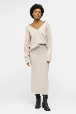 Mujer Object Faldas>Falda punto midi