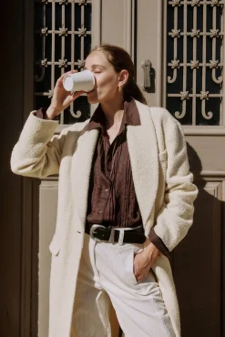 Mujer Hoss Intropia Abrigos>Fiamma. Abrigo con cuello solapa