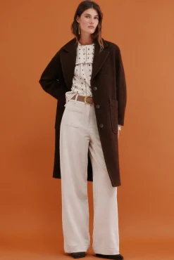 Mujer Hoss Intropia Abrigos>Flora. Abrigo con bolsillos