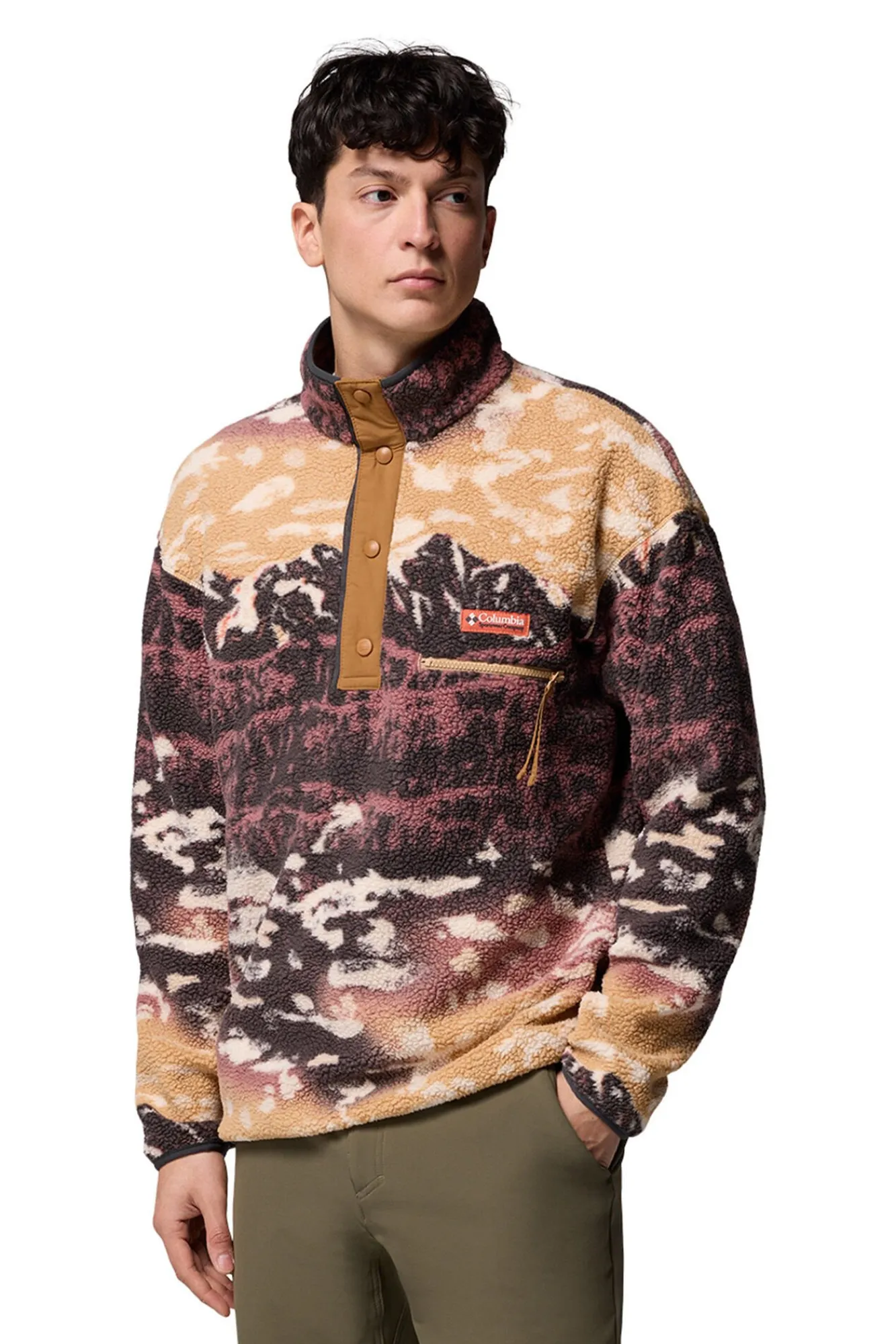 Hombre Columbia Jerséis>Forro polar con corchetes