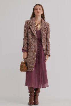 Mujer Hoss Intropia Abrigos>Frida. Abrigo a cuadros