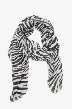 Mujer Cortefiel Pañuelos Y Fulares>Fular con estampado de cebra