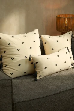 Calma House Fundas De Cojín>Funda de cojín cuadrada de algodón Kobe