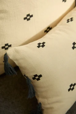 Calma House Fundas De Cojín>Funda de cojín rectangular de algodón Kobe