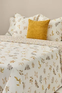 Textura Fundas Nórdicas>Funda nórdica algodón hojas en rama