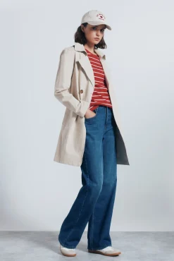 Mujer Springfield Cinturones|Gabardinas>Gabardina abotonada cinturón