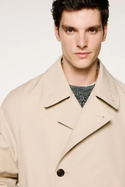 Hombre Selected Abrigos>Gabardina algodón orgánico