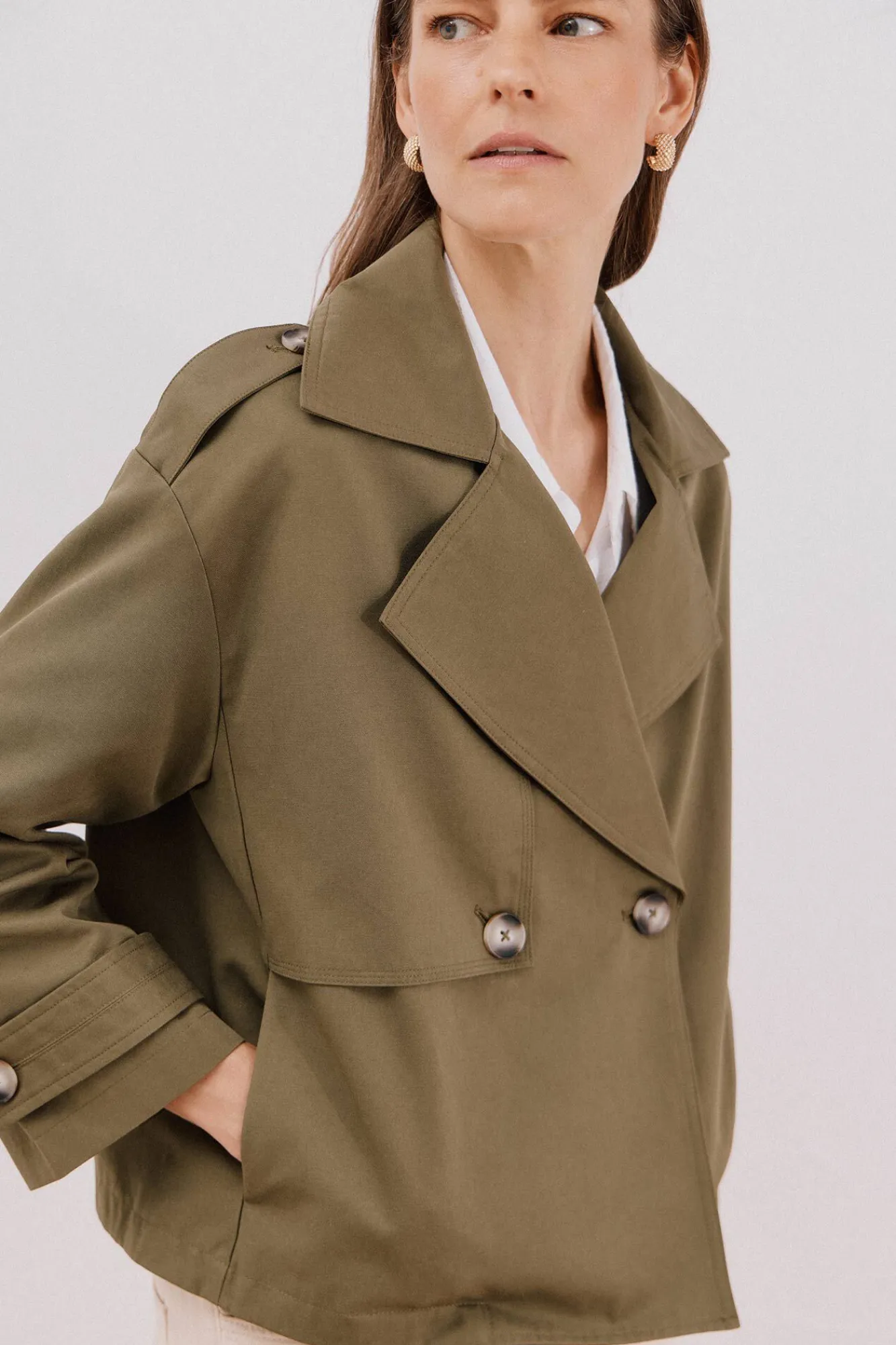 Mujer Cortefiel Gabardinas|Abrigos>Gabardina corta