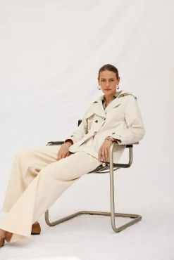 Mujer Cortefiel Gabardinas|Abrigos>Gabardina corta con vuelo