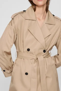 Mujer Vila Gabardinas|Chaquetas>Gabardina larga anudada