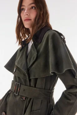 Mujer TFP by Tamara Falcó Gabardinas|Abrigos>Gabardina larga encerada