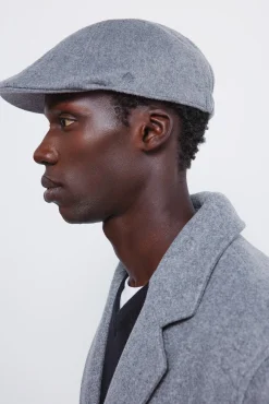 Hombre Springfield Gorras>Gorra plana mezcla lana