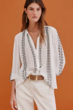 Mujer Hoss Intropia Blusas>Gracia. Blusa bordada