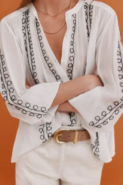 Mujer Hoss Intropia Blusas>Gracia. Blusa bordada