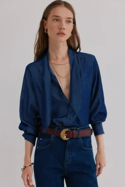 Mujer Hoss Intropia Blusas>Graciela. Blusa con detalle nudo