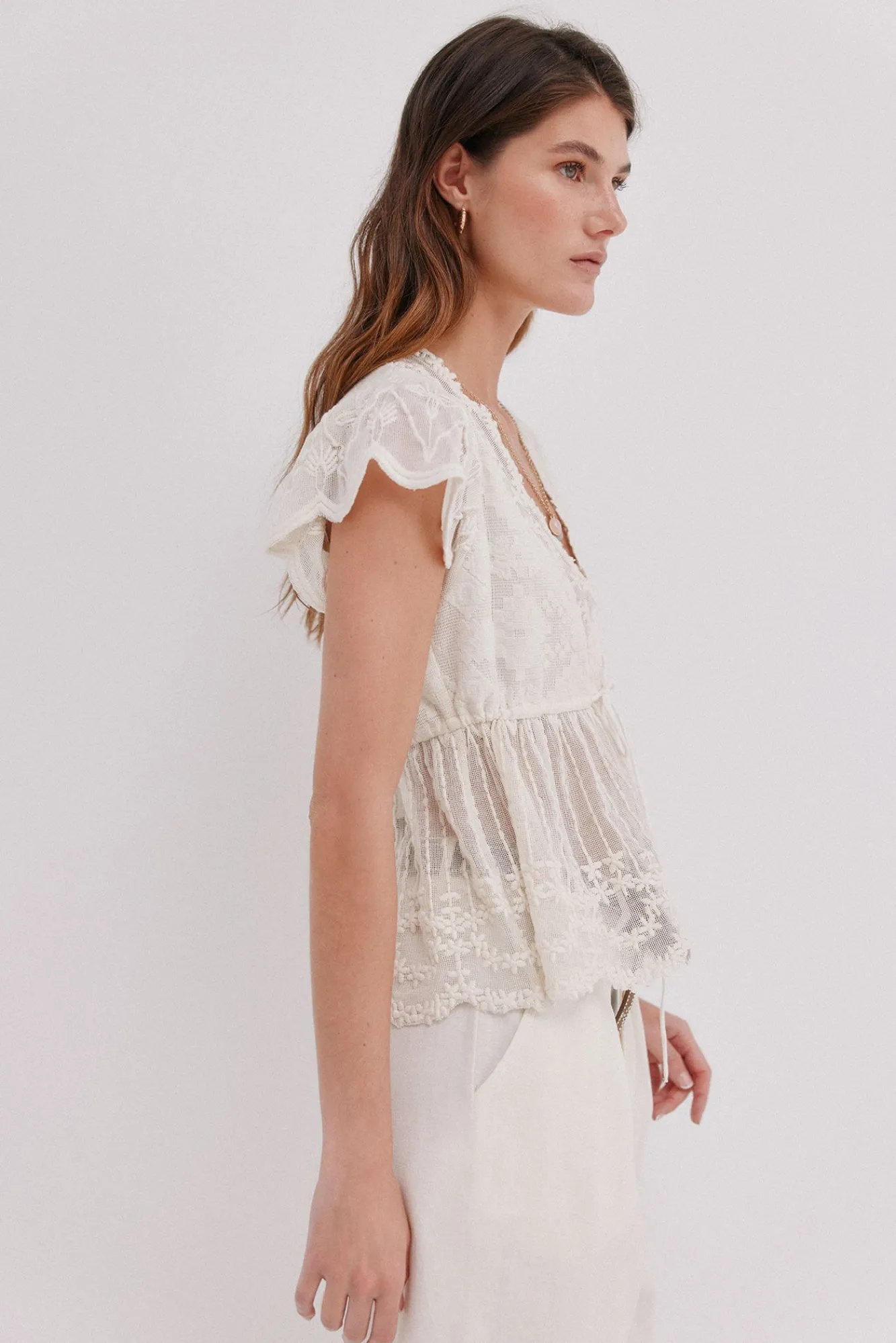 Mujer Hoss Intropia Camisetas|Blusas>Greta. Top bordado