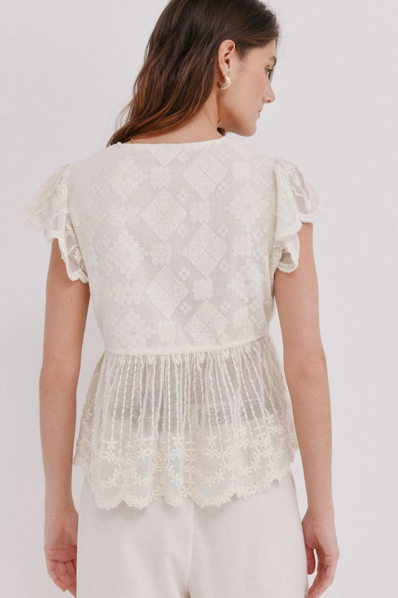 Mujer Hoss Intropia Camisetas|Blusas>Greta. Top bordado