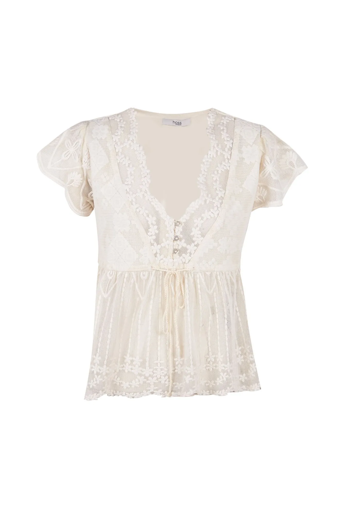 Mujer Hoss Intropia Camisetas|Blusas>Greta. Top bordado