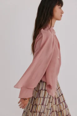 Mujer Hoss Intropia Blusas>Guiada. Blusa con cruce asimétrico