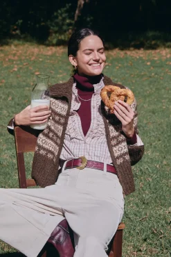 Mujer Hoss Intropia Jerséis>Inola. Cárdigan grecas