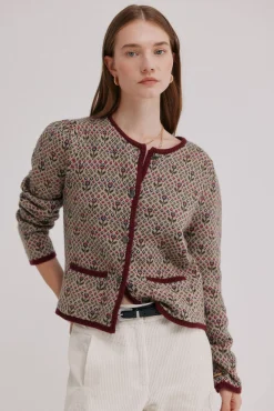 Mujer Hoss Intropia Jerséis>Isela. Cárdigan jacquard