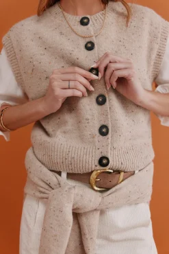 Mujer Hoss Intropia Chalecos>Ita. Chaleco jaspeado