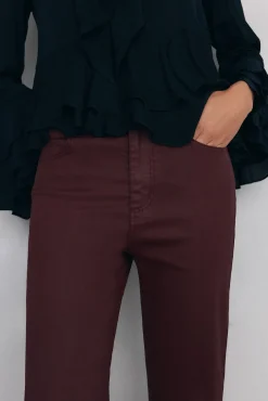 Mujer Pedro del Hierro Vaqueros|Pantalones>Jeans efecto cuero flare cropped basic