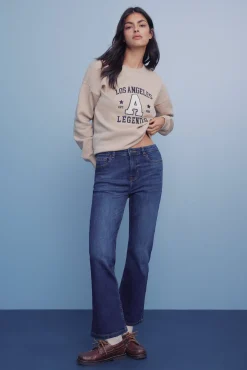 Mujer Springfield Vaqueros>Jeans kick flare