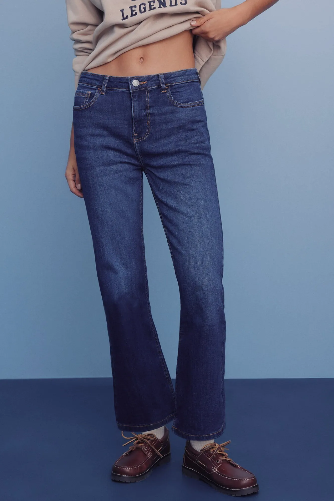 Mujer Springfield Vaqueros>Jeans kick flare