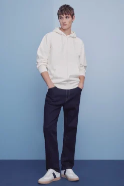 Hombre Springfield Vaqueros>Jeans lavado desencolado straight fit