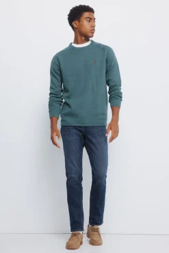 Hombre Springfield Vaqueros>Jeans lavado medio oscuro slim fit