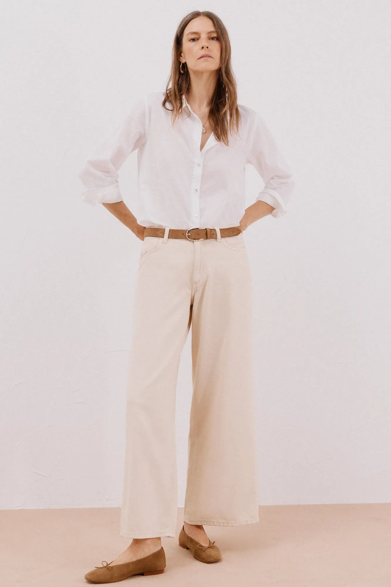 Mujer Cortefiel Vaqueros|Pantalones>Jeans long palazzo