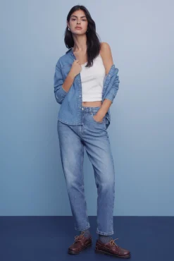 Mujer Springfield Vaqueros>Jeans mom