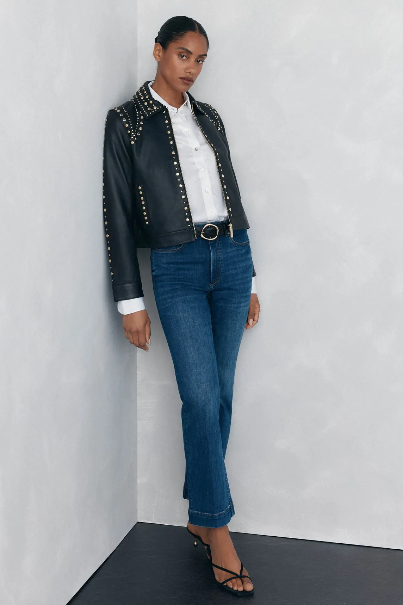 Mujer Pedro del Hierro Vaqueros|Pantalones>Jeans push up flare cropped